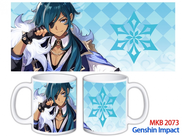 Genshin Impact Anime color printing ceramic mug cup price for 5 pcs MKB-2073
