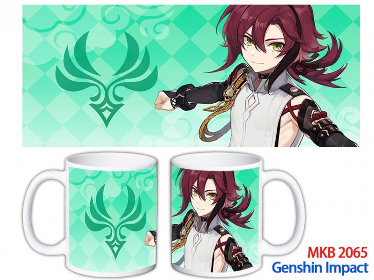 Genshin Impact Anime color printing ceramic mug cup price for 5 pcs MKB-2065