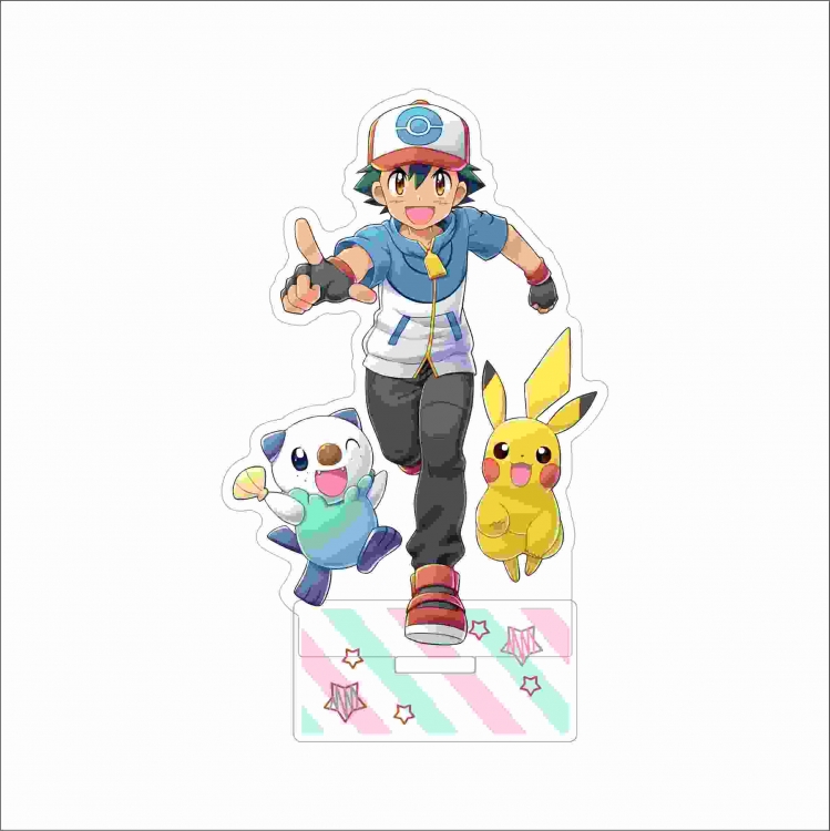 Pokemon Anime characters acrylic Standing Plates Keychain 15cm