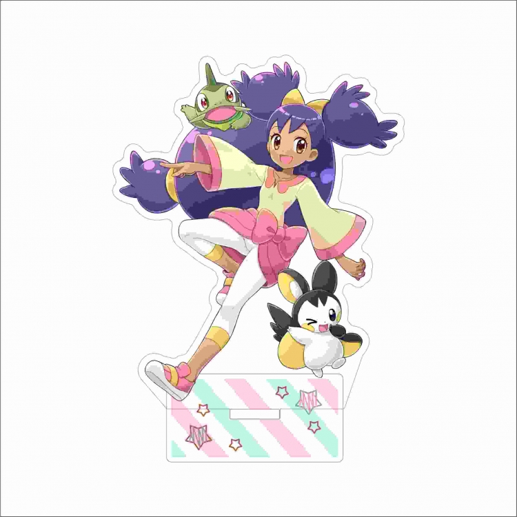 Pokemon Anime characters acrylic Standing Plates Keychain 15cm