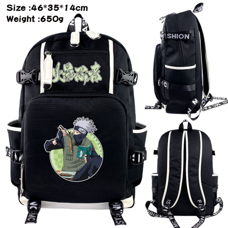 Naruto Animation upper and lower data canvas backpack 46X35X14CM 650G