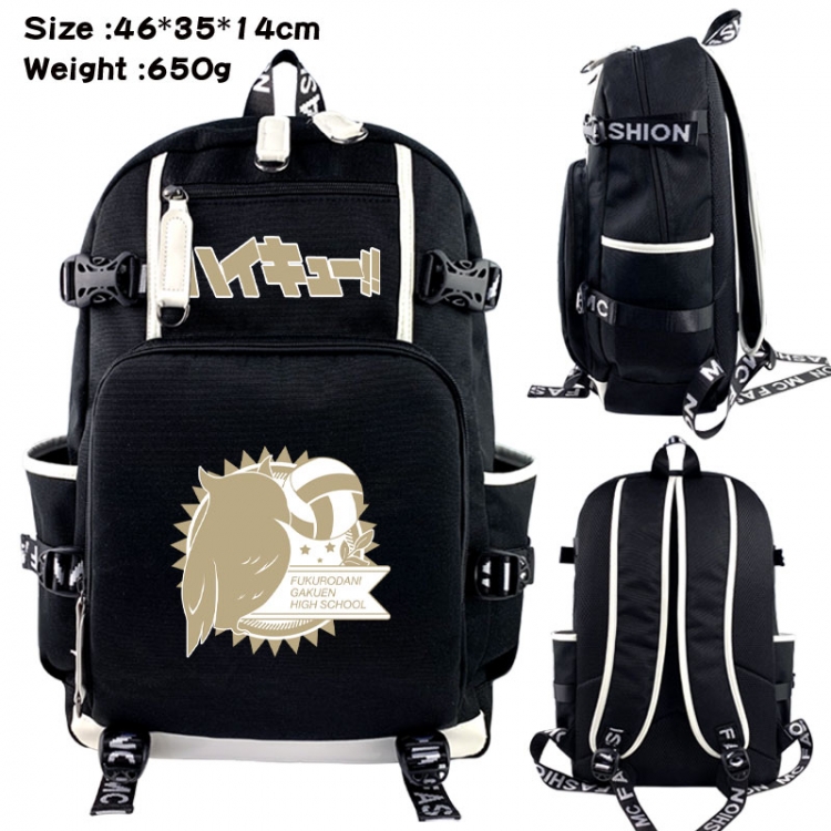 Haikyuu!! Animation upper and lower data canvas backpack 46X35X14CM 650G