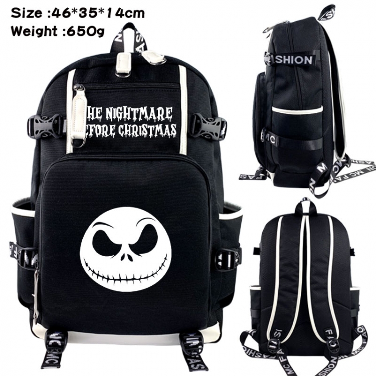 The Nightmare Before Christmas Animation upper and lower data canvas backpack 46X35X14CM 650G