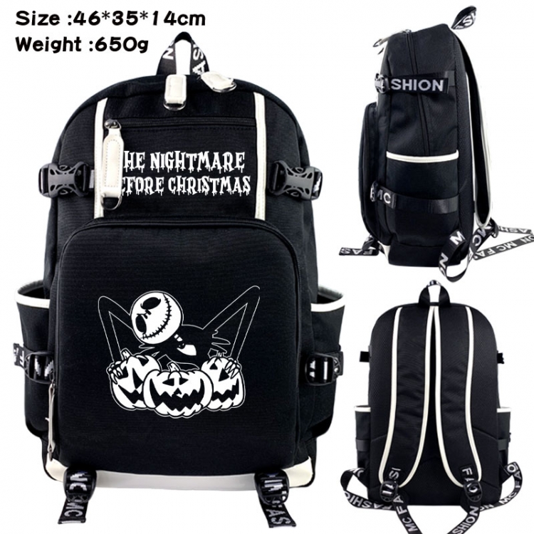 The Nightmare Before Christmas Animation upper and lower data canvas backpack 46X35X14CM 650G