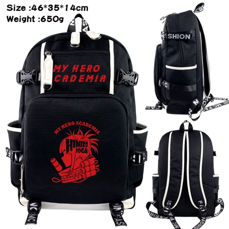 My Hero Academia Animation upper and lower data canvas backpack 46X35X14CM 650G