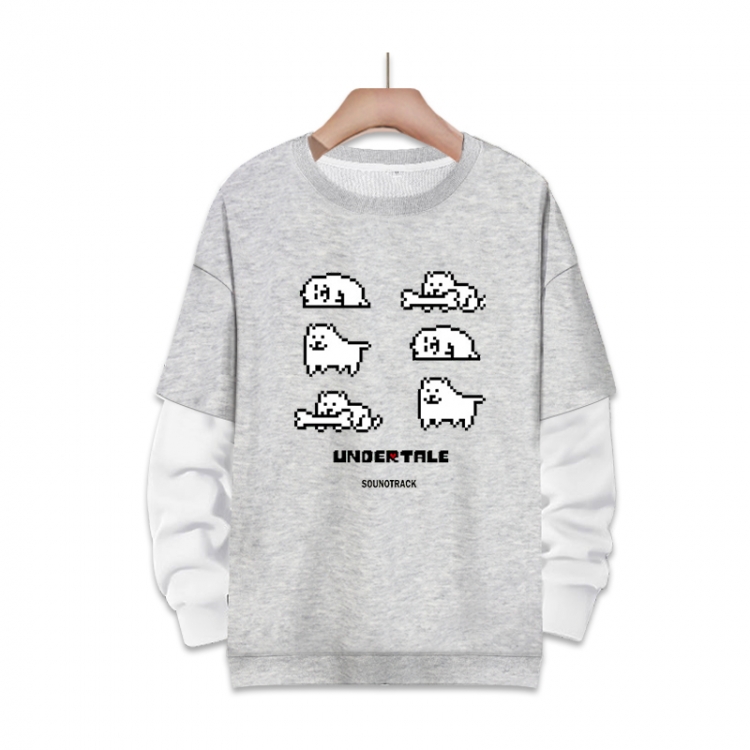 Undertale Anime fake two-piece thick round neck sweater from S to 3XL