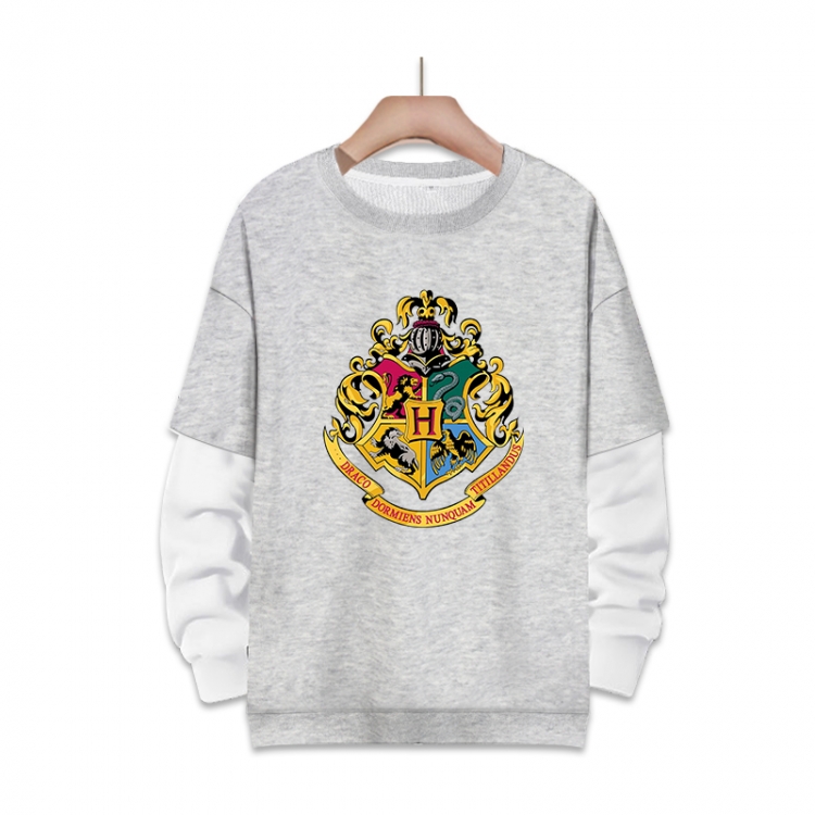 Harry Potter Anime fake two-piece thick round neck sweater from S to 3XL
