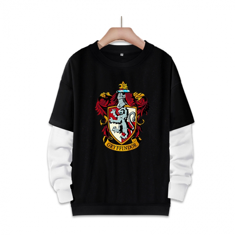 Harry Potter Anime fake two-piece thick round neck sweater from S to 3XL