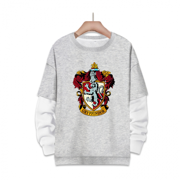 Harry Potter Anime fake two-piece thick round neck sweater from S to 3XL