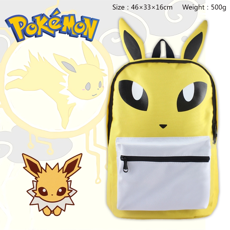 Pokemon Anime Backpack Outdoor Travel Bag 46X33X16cm 500g