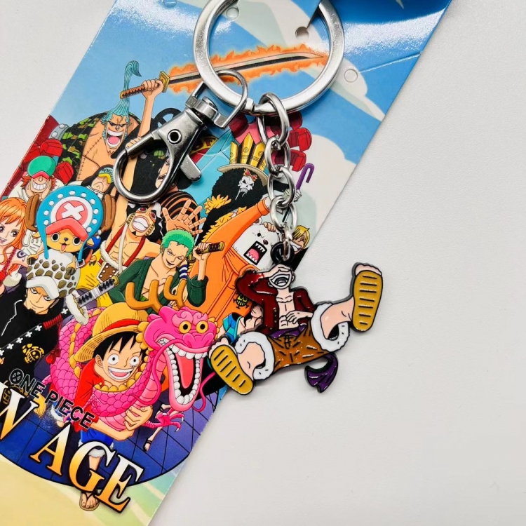 One Piece Anime peripheral metal keychain pendant price for 5 pcs