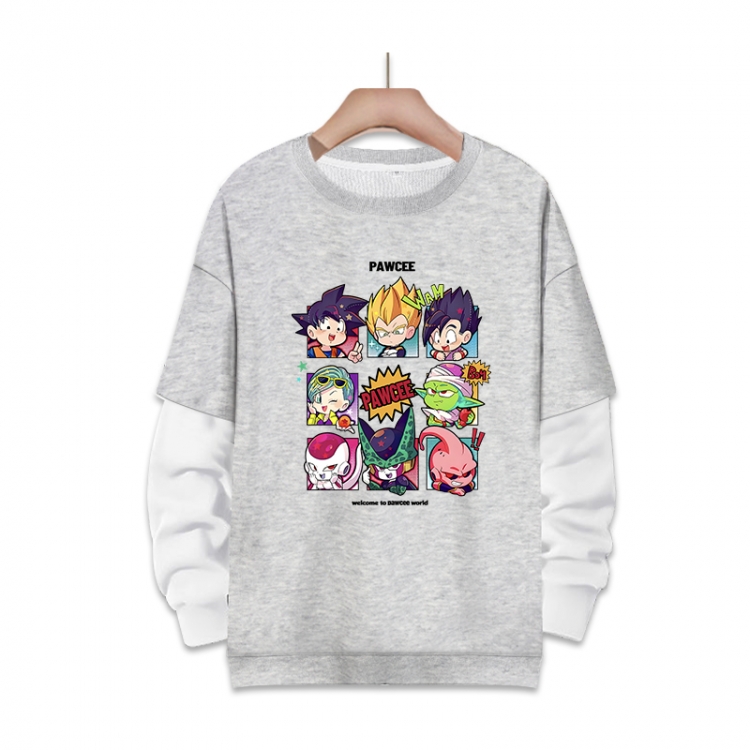DRAGON BALL Anime fake two-piece thick round neck sweater from S to 3XL