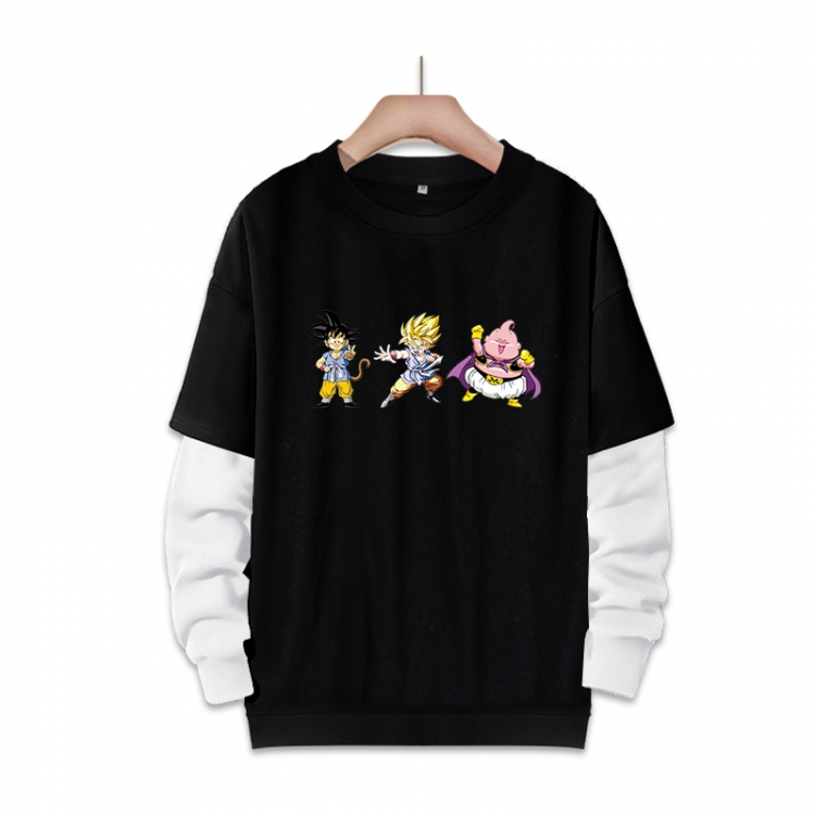 DRAGON BALL Anime fake two-piece thick round neck sweater from S to 3XL