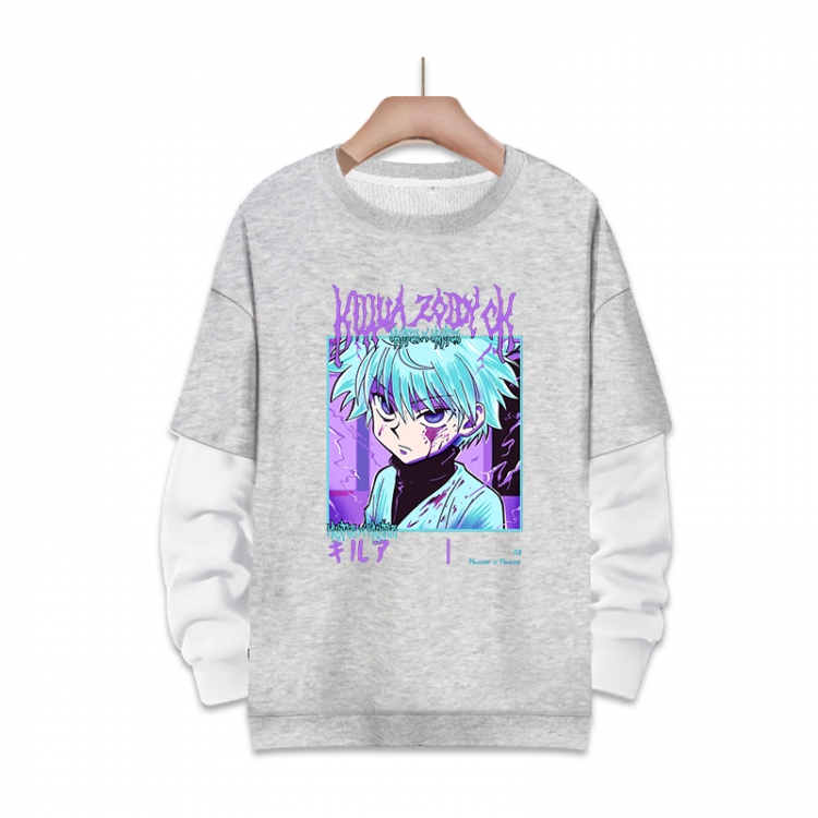 HunterXHunter 动漫周边假两件厚款圆领卫衣  S-3XL $50^447&amp;FDYML