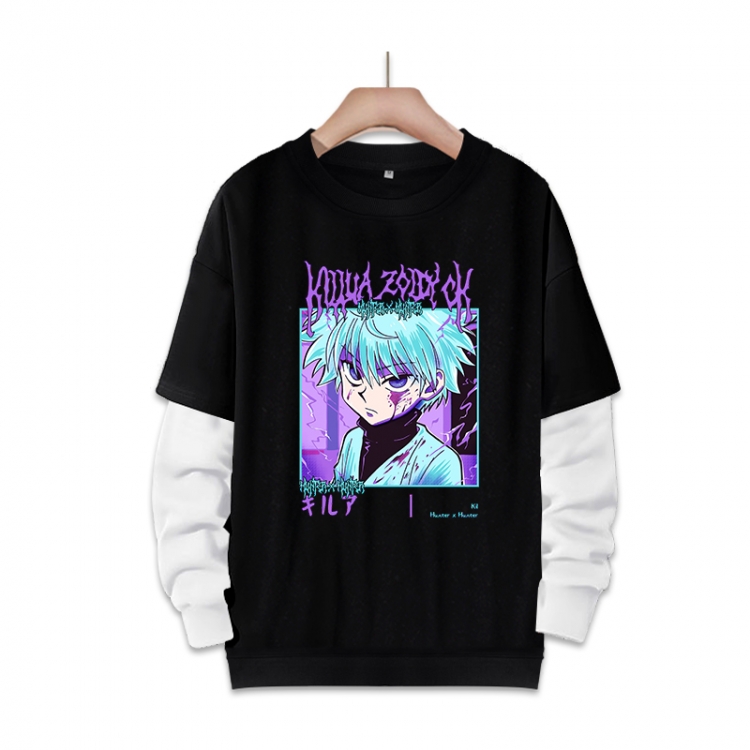 HunterXHunter 动漫周边假两件厚款圆领卫衣  S-3XL $50^447&amp;FDYML