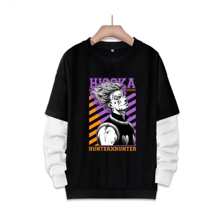 HunterXHunter 动漫周边假两件厚款圆领卫衣  S-3XL $50^447&amp;FDYML