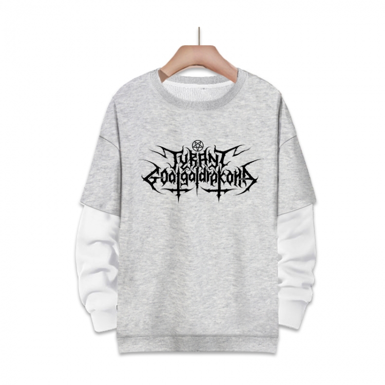 Death note Anime fake two-piece thick round neck sweater from S to 3XL
