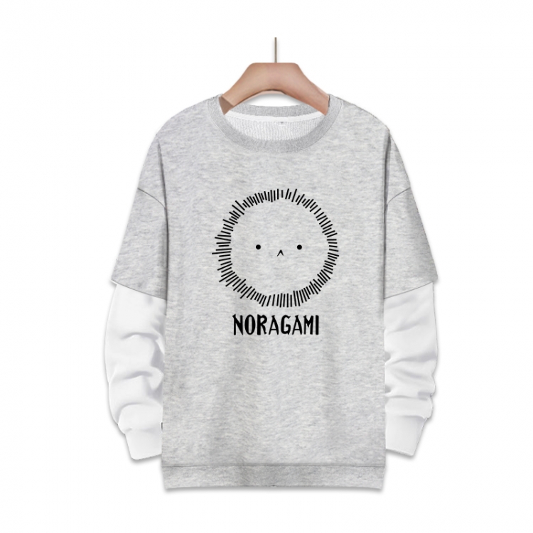 Noragami Anime fake two-piece thick round neck sweater from S to 3XL