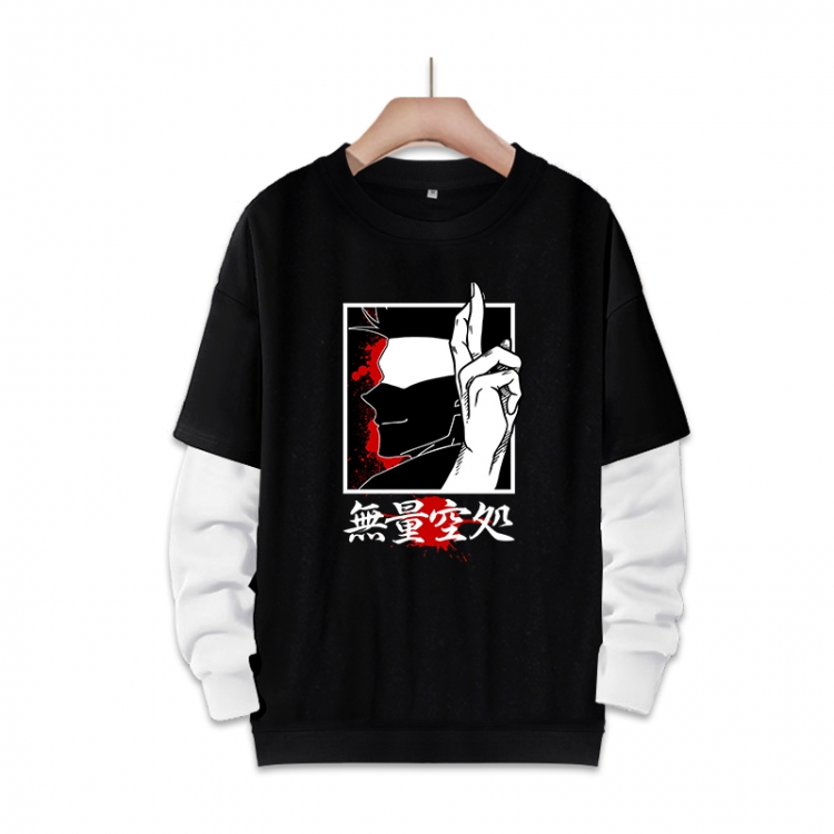 Jujutsu Kaisen Anime fake two-piece thick round neck sweater from S to 3XL