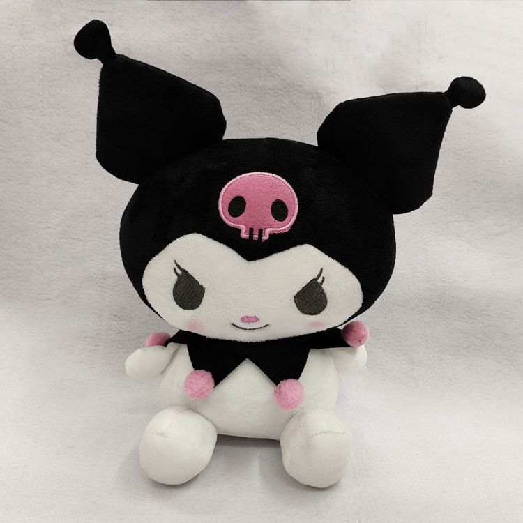 Kuromi Anime surrounding plush toy doll 25CM  price for 12 pcs