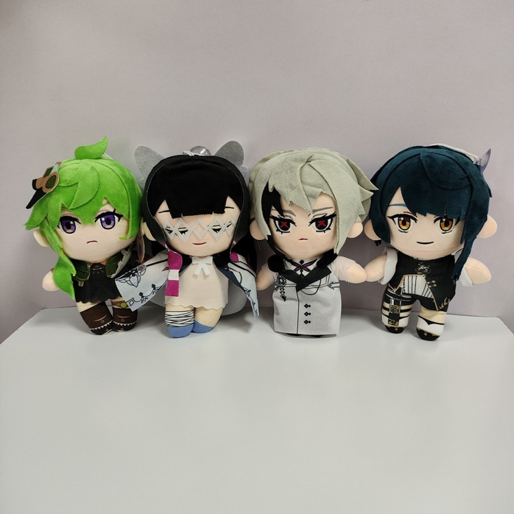 Genshin Impact Anime peripheral plush toy doll 22CM a set of 4