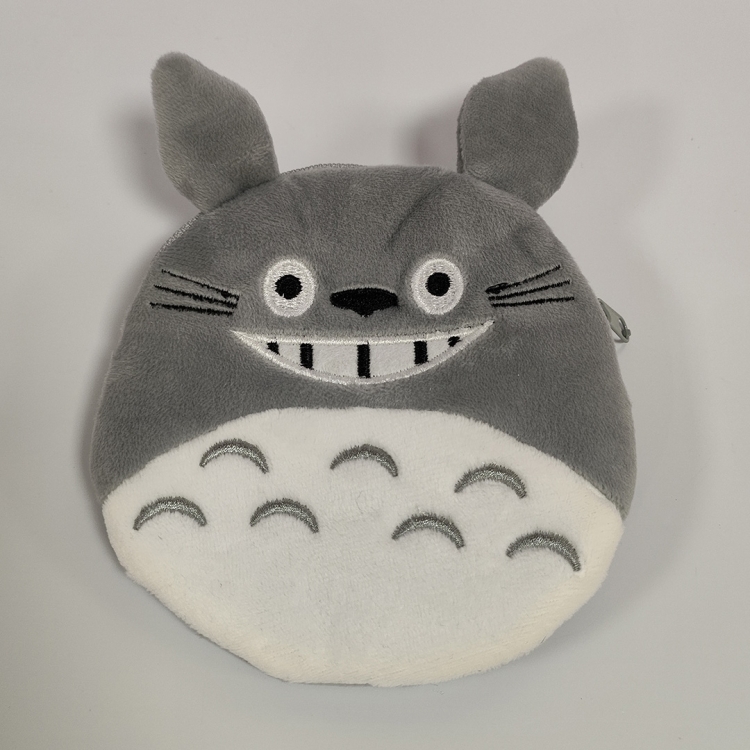 TOTORO Plush circular zero wallet pendant 12x11cm