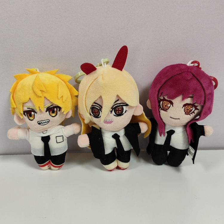 Chainsaw man Animation peripheral plush toy doll pendant 10CM a set of 3