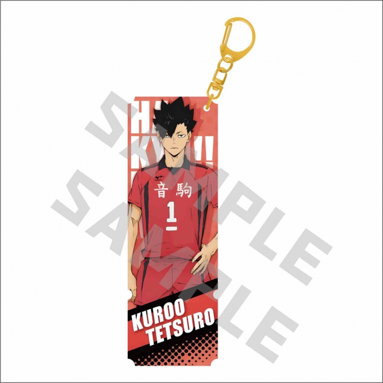 Haikyuu!!  Anime surrounding sandwich laser pillar keychain price for 5 pcs