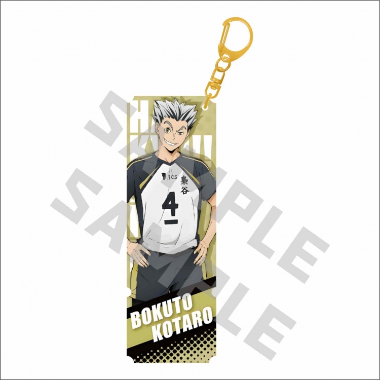 Haikyuu!!  Anime surrounding sandwich laser pillar keychain price for 5 pcs