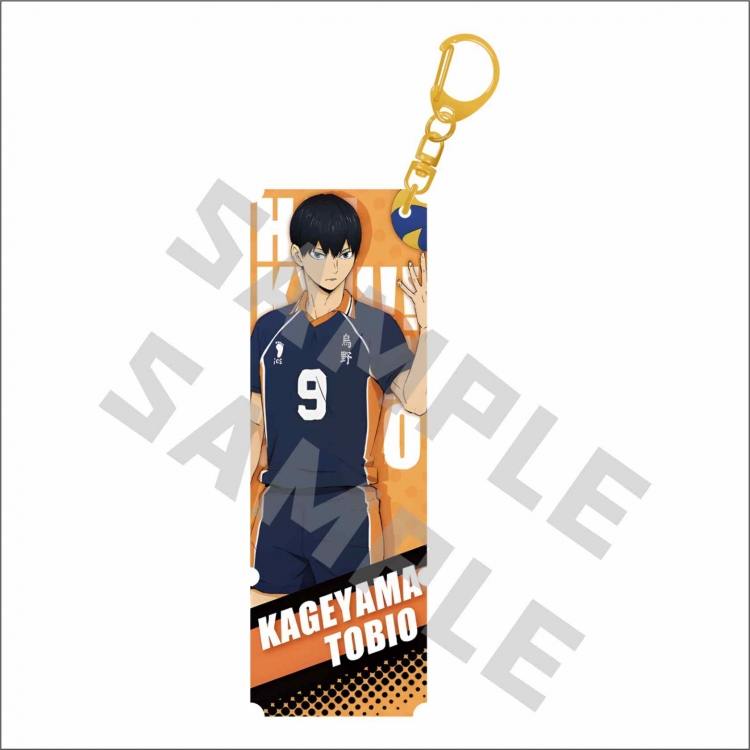 Haikyuu!!  Anime surrounding sandwich laser pillar keychain price for 5 pcs