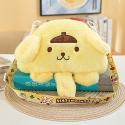 Purin Cartoon plush satchel cu...