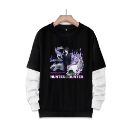 HunterXHunter 动漫周边假两件厚款圆领卫衣  S...