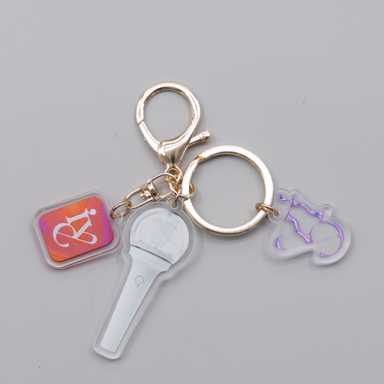 IVE Star Surrounding Acrylic 3 Pendant Keychain Pendant price for 5 pcs A344