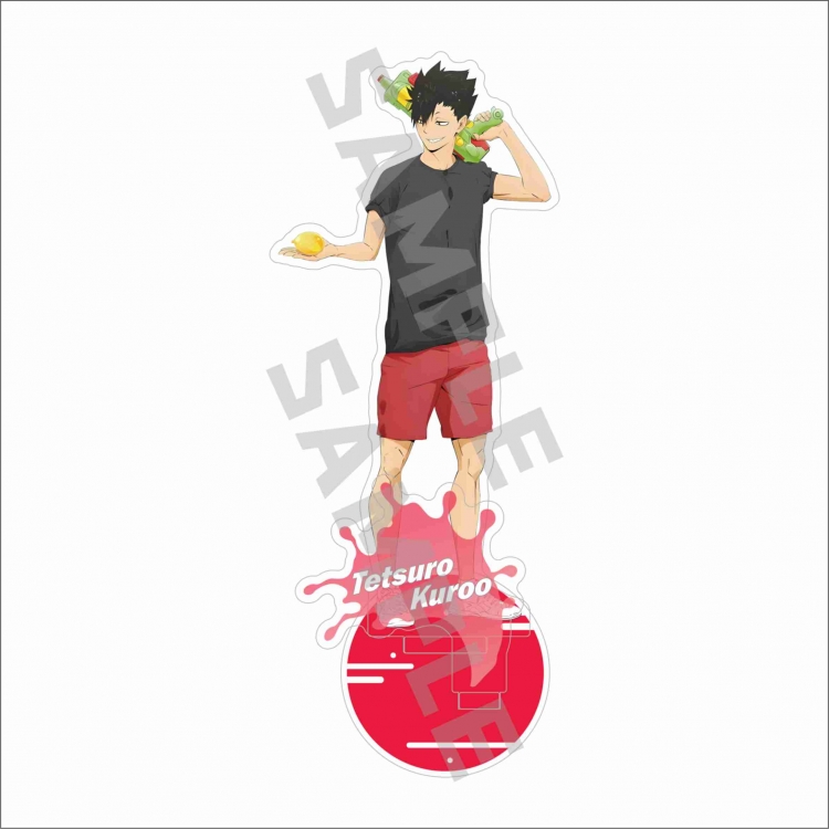 Haikyuu!! Anime characters acrylic laser Standing Plates Keychain