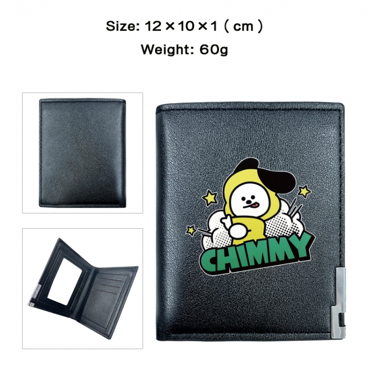 BTS Printed 20% off PU Short Wallet Zero Wallet 10x12x1cm