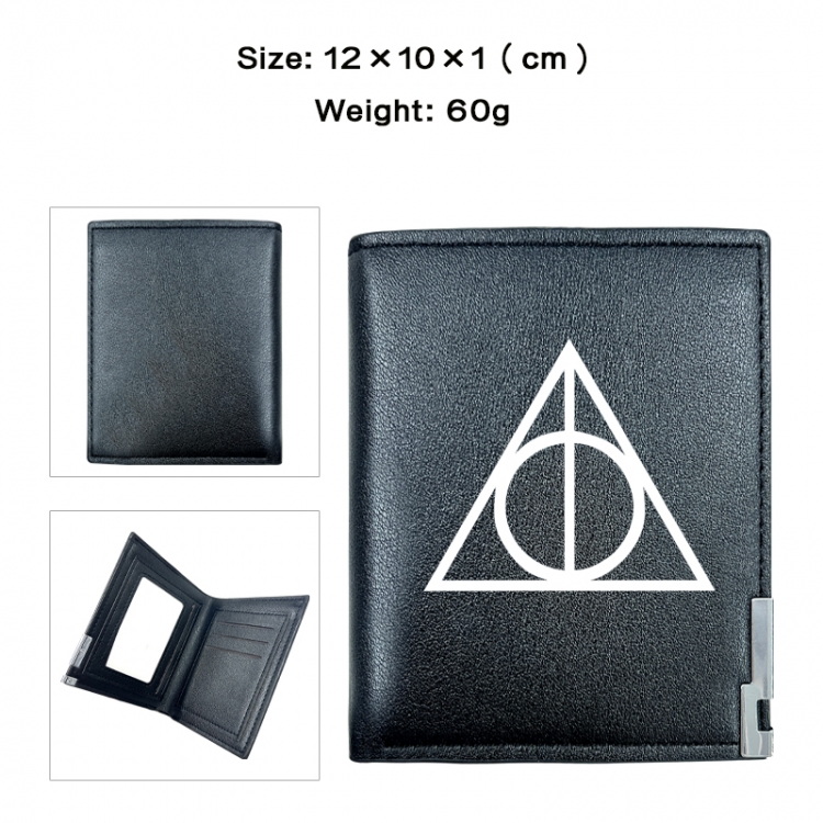 Harry Potter Anime printing 20% off PU short wallet with zero wallet 10x12x1cm