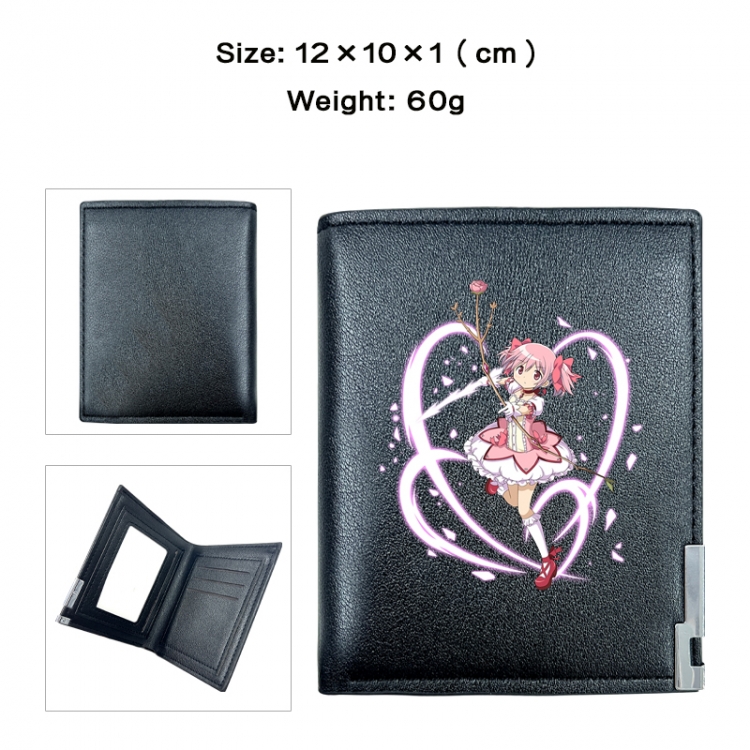 Magical Girl Madoka of the Magus Anime printing 20% off PU short wallet with zero wallet 10x12x1cm