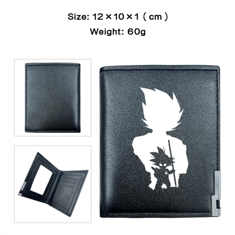 DRAGON BALL Anime printing 20% off PU short wallet with zero wallet 10x12x1cm