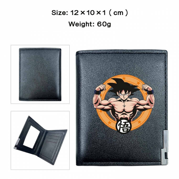 DRAGON BALL Anime printing 20% off PU short wallet with zero wallet 10x12x1cm