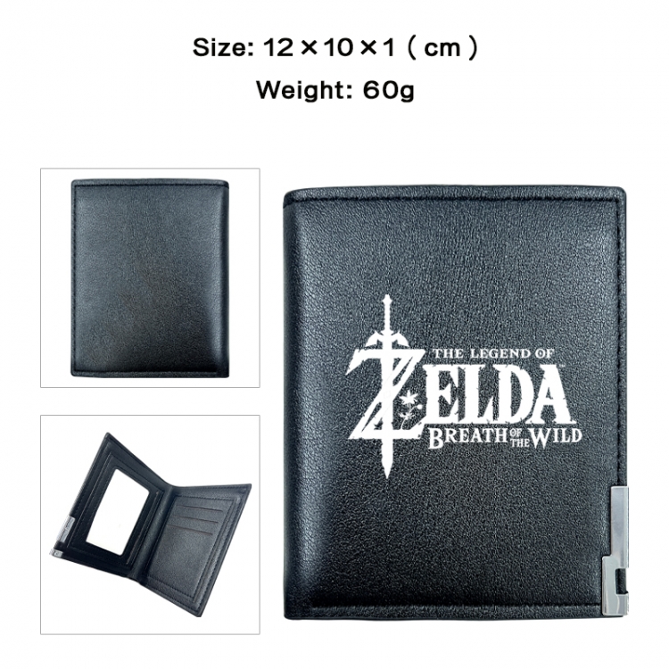 The Legend of Zelda Anime printing 20% off PU short wallet with zero wallet 10x12x1cm