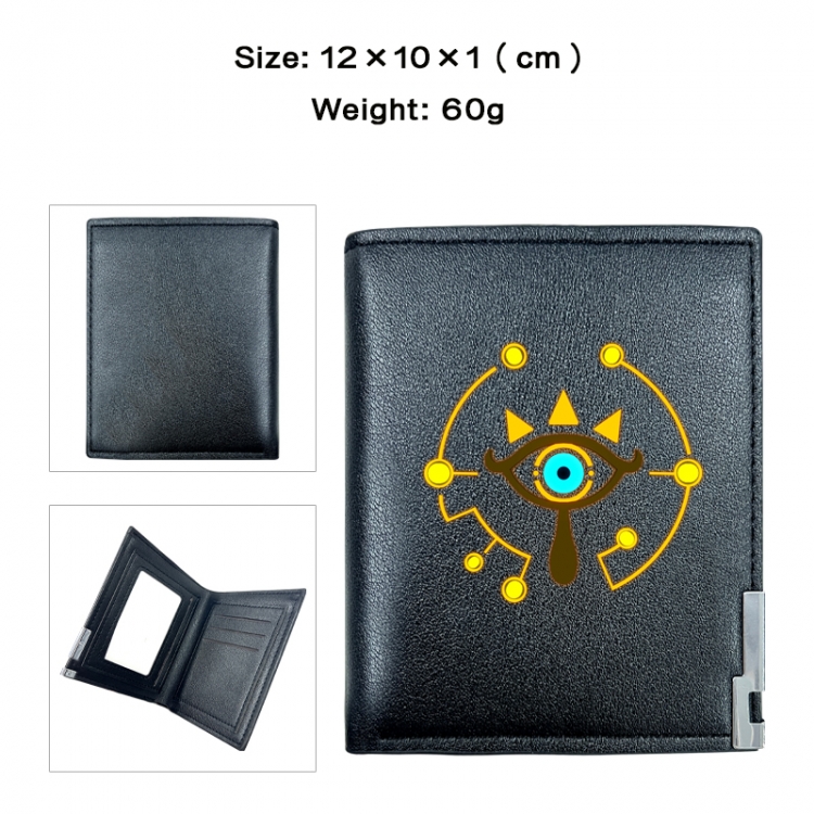 The Legend of Zelda Anime printing 20% off PU short wallet with zero wallet 10x12x1cm