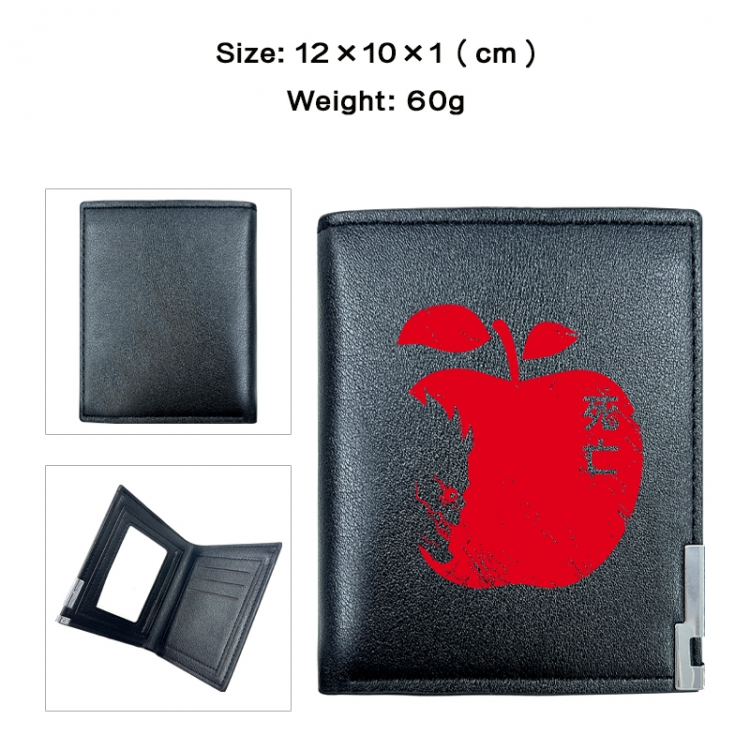 Death note Anime printing 20% off PU short wallet with zero wallet 10x12x1cm