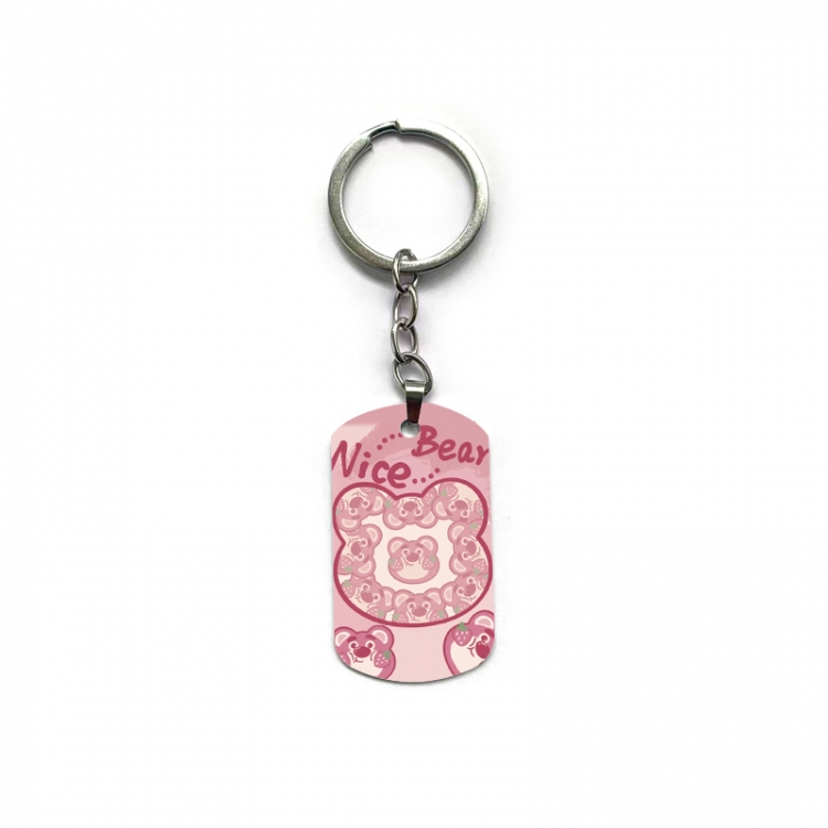 Strawberry Bear Anime double-sided full-color printed keychain price for 5 pcs
