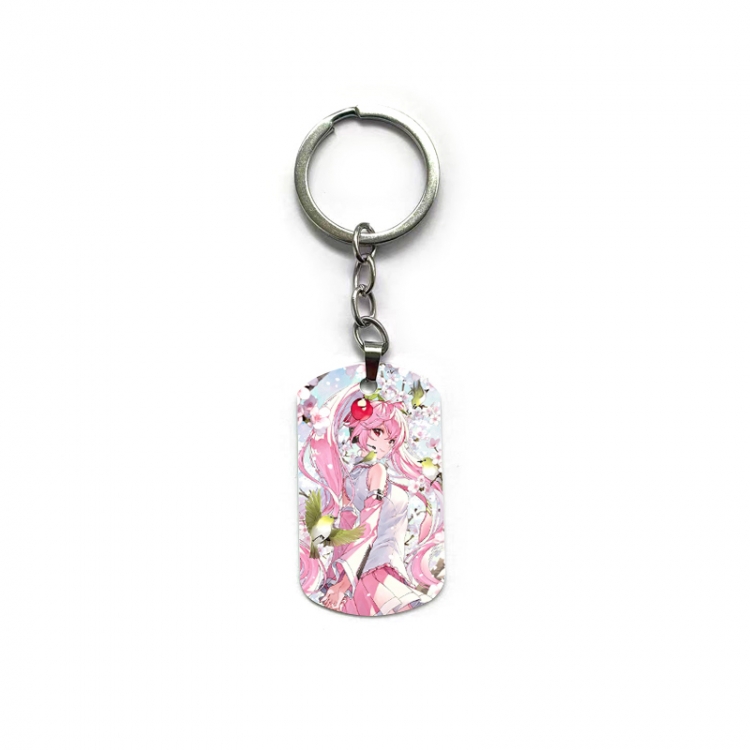 Hatsune Miku  Anime double-sided full-color printed keychain price for 5 pcs