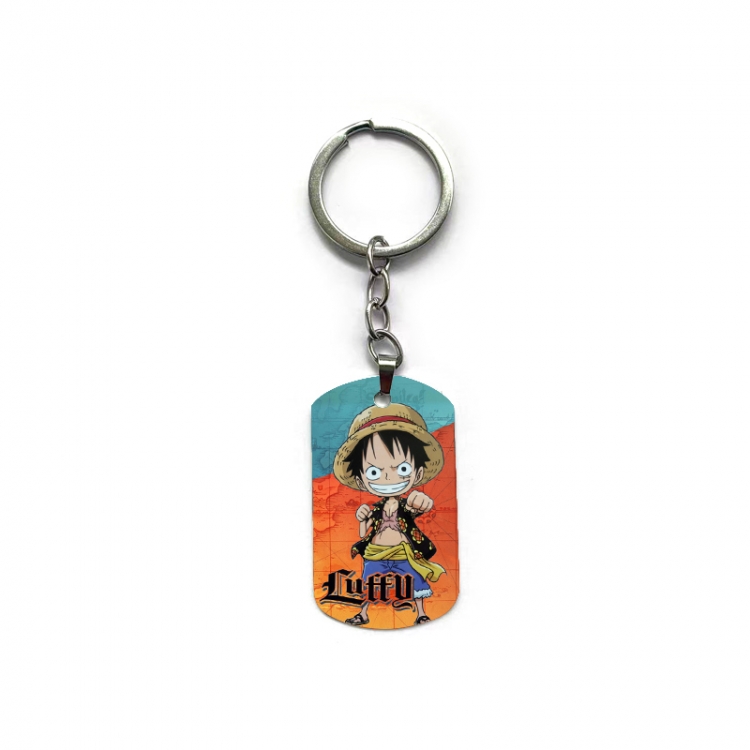 One Piece Anime double-sided full-color printed keychain price for 5 pcs