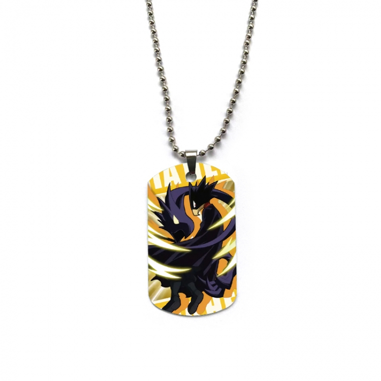 My Hero Academia Anime double-sided full color printed military brand necklace price for 5 pcs