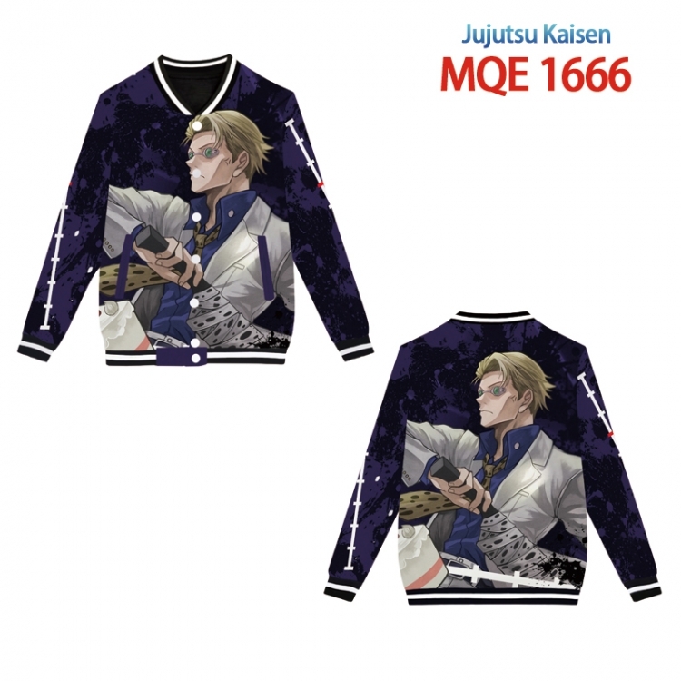 Jujutsu Kaisen Full color round neck baseball Sweater coat Hoodie XS to 4XL MQE 1666