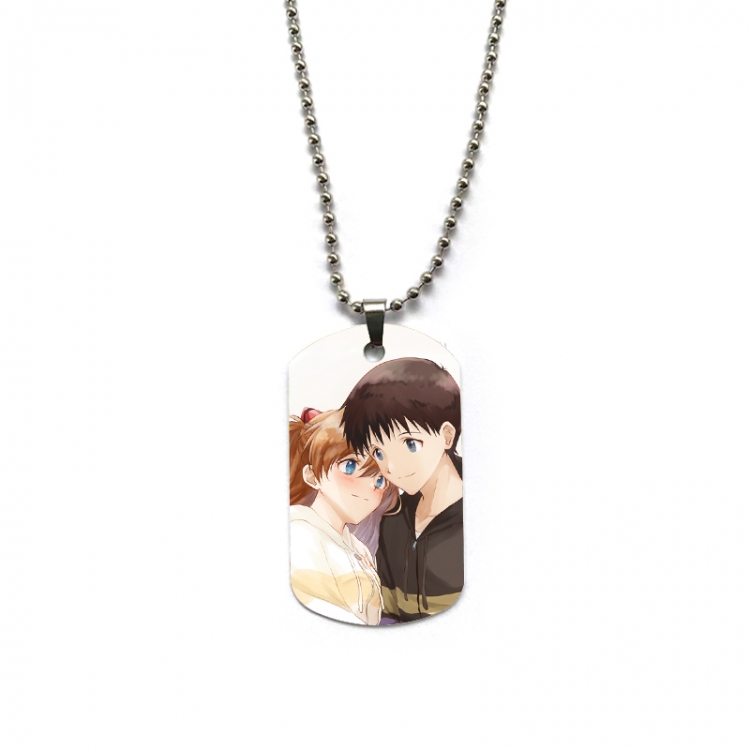 Hatsune Miku Anime double-sided full color printed military brand necklace price for 5 pcs