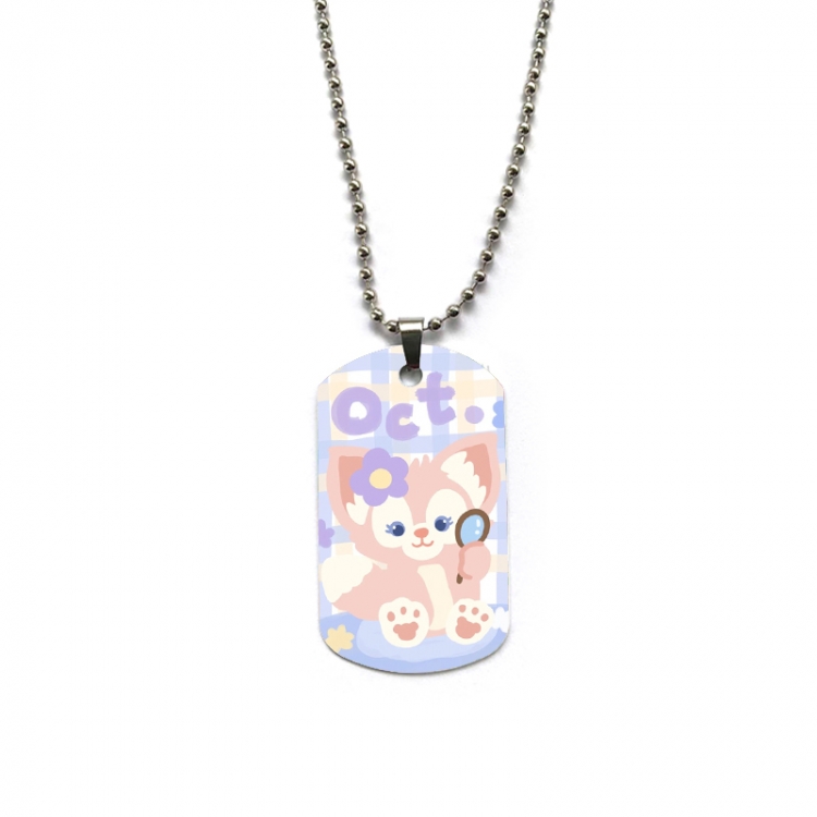 Disney Anime double-sided full color printed military brand necklace price for 5 pcs
