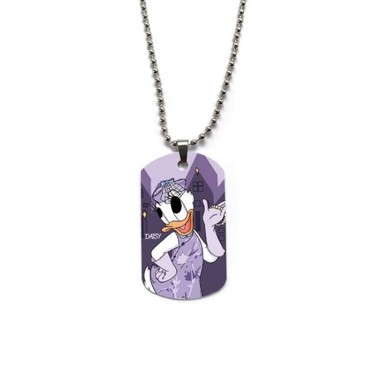 Disney Anime double-sided full color printed military brand necklace price for 5 pcs